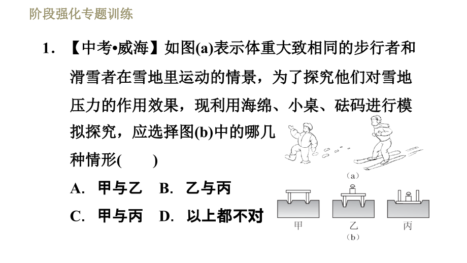 苏科版八年级下册物理习题课件 第10章 阶段强化专题训练 实验探究专题_第3页