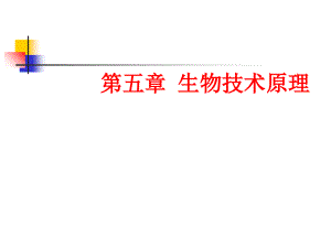 生物技术原理74教案资料