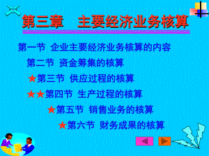 第三章主要经济业务核算5培训讲学