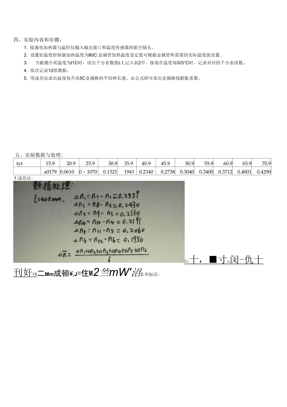 《大学物理线胀系数实验报告》_第2页