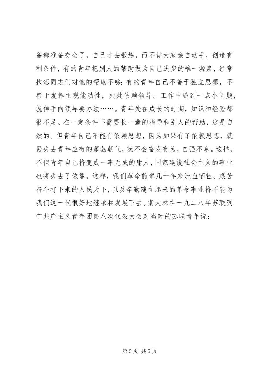 如何建设社会主义现代化强国为了建设社会主义青年要奋发有为_第5页