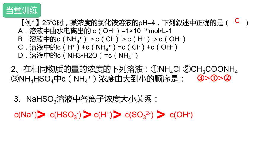 溶液中离子浓度的大小_第4页