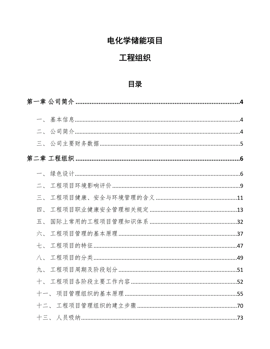 电化学储能项目工程组织_第1页