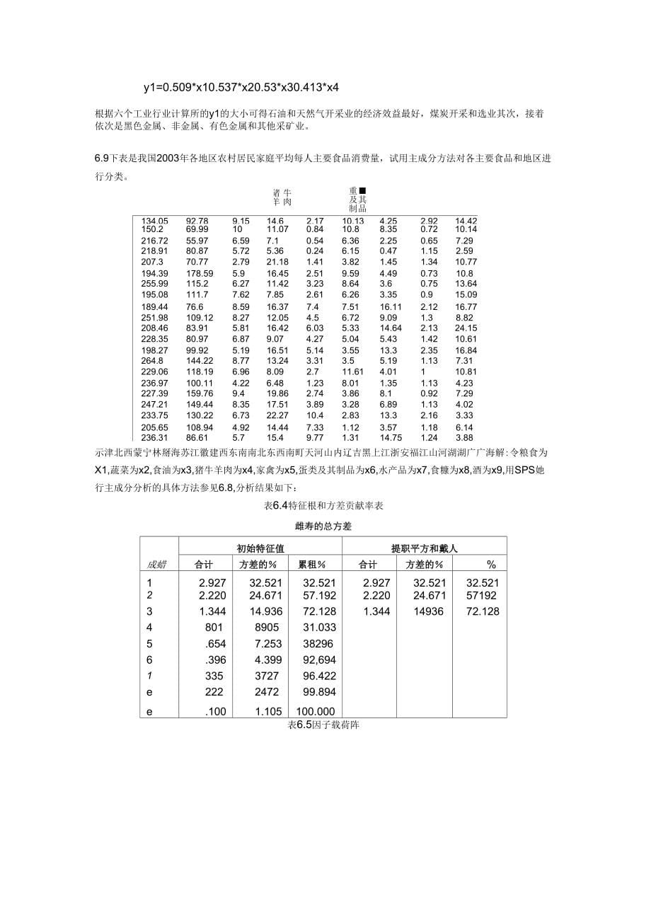 《应用多元统计分析习题解答主成分分析》_第5页