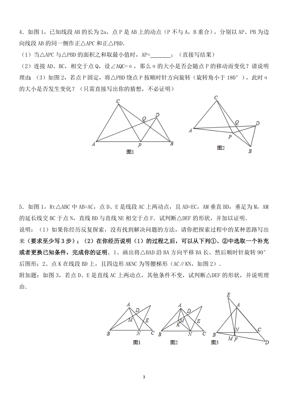 《北师大版七年级下册数学培优压轴题57946》_第3页