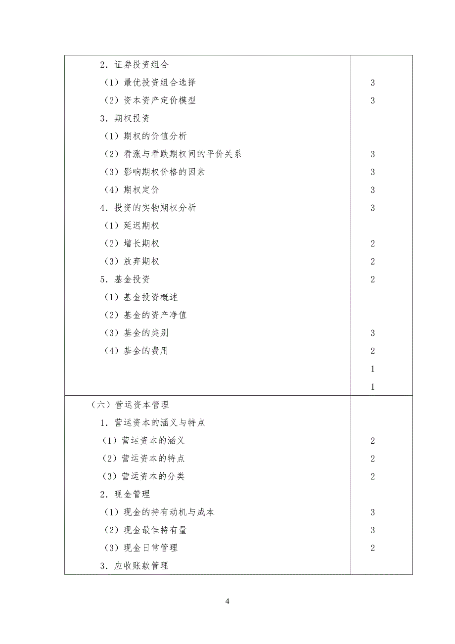 财务成本管理规定测试内容与能力等级_第4页