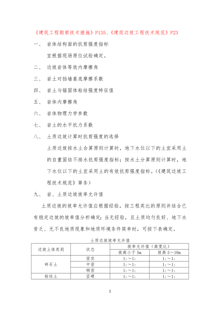 边坡工程工参数确定_第1页