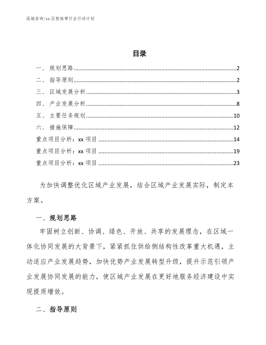 xx区胶粘带行业行动计划（参考意见稿）_第2页