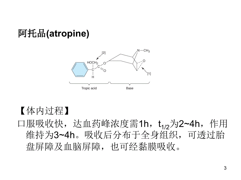 第八章 胆碱受体阻断药M胆碱受体阻断药_第3页