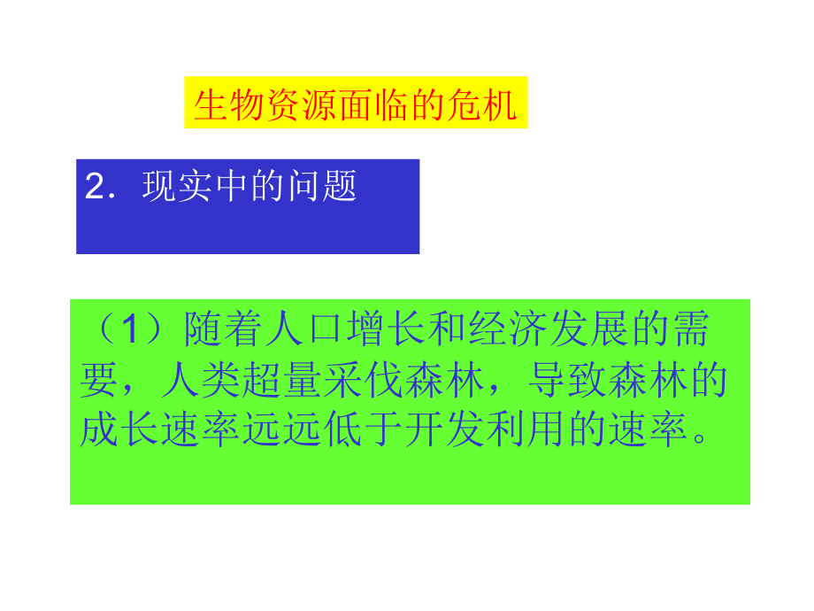 生物：43《关注生物资源的合理利用》课件（新人教版选修2）_第5页