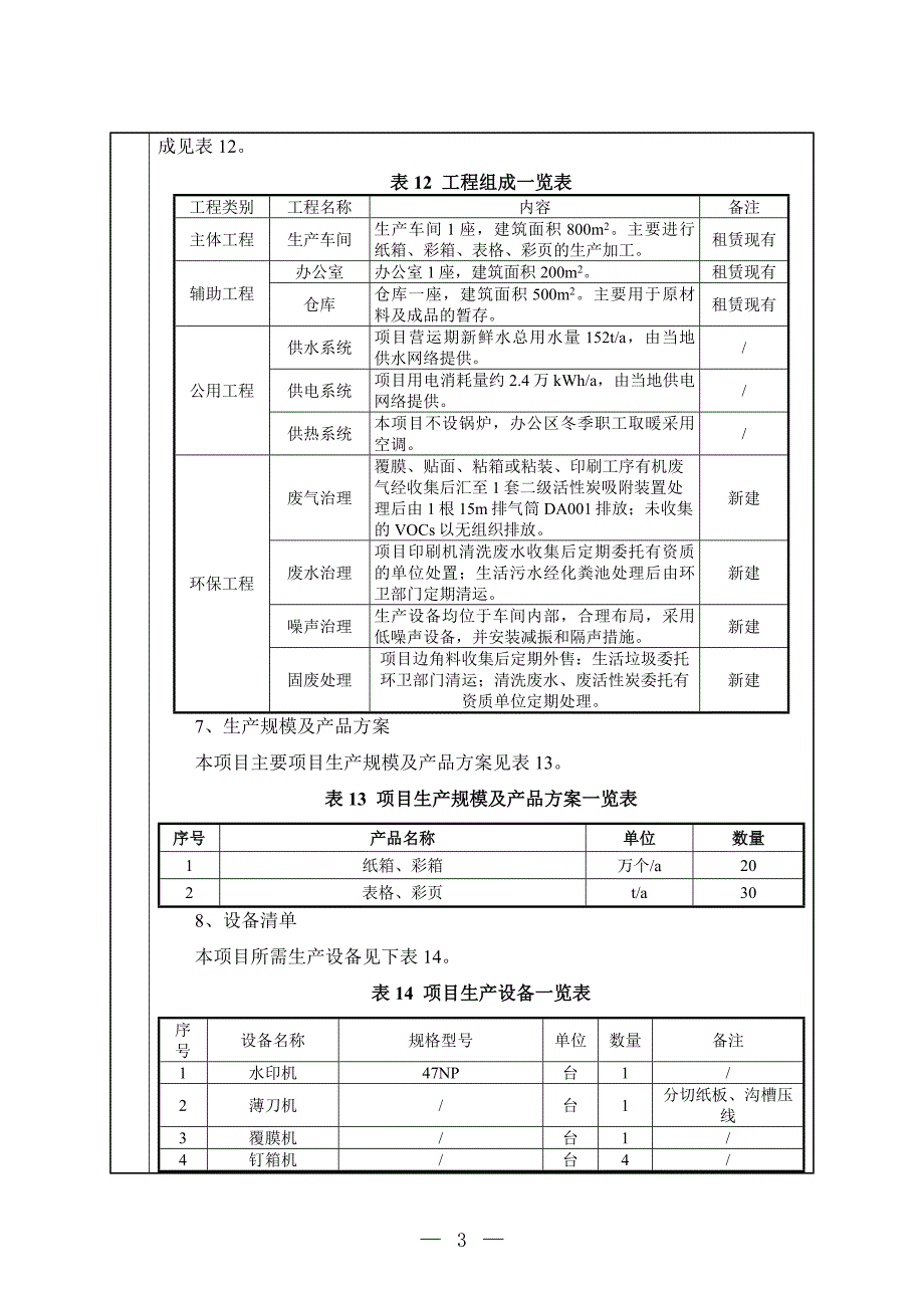 印刷品加工项目环境影响报告表_第4页