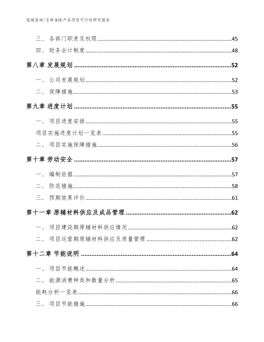 玉林MIM产品项目可行性研究报告参考范文_第4页