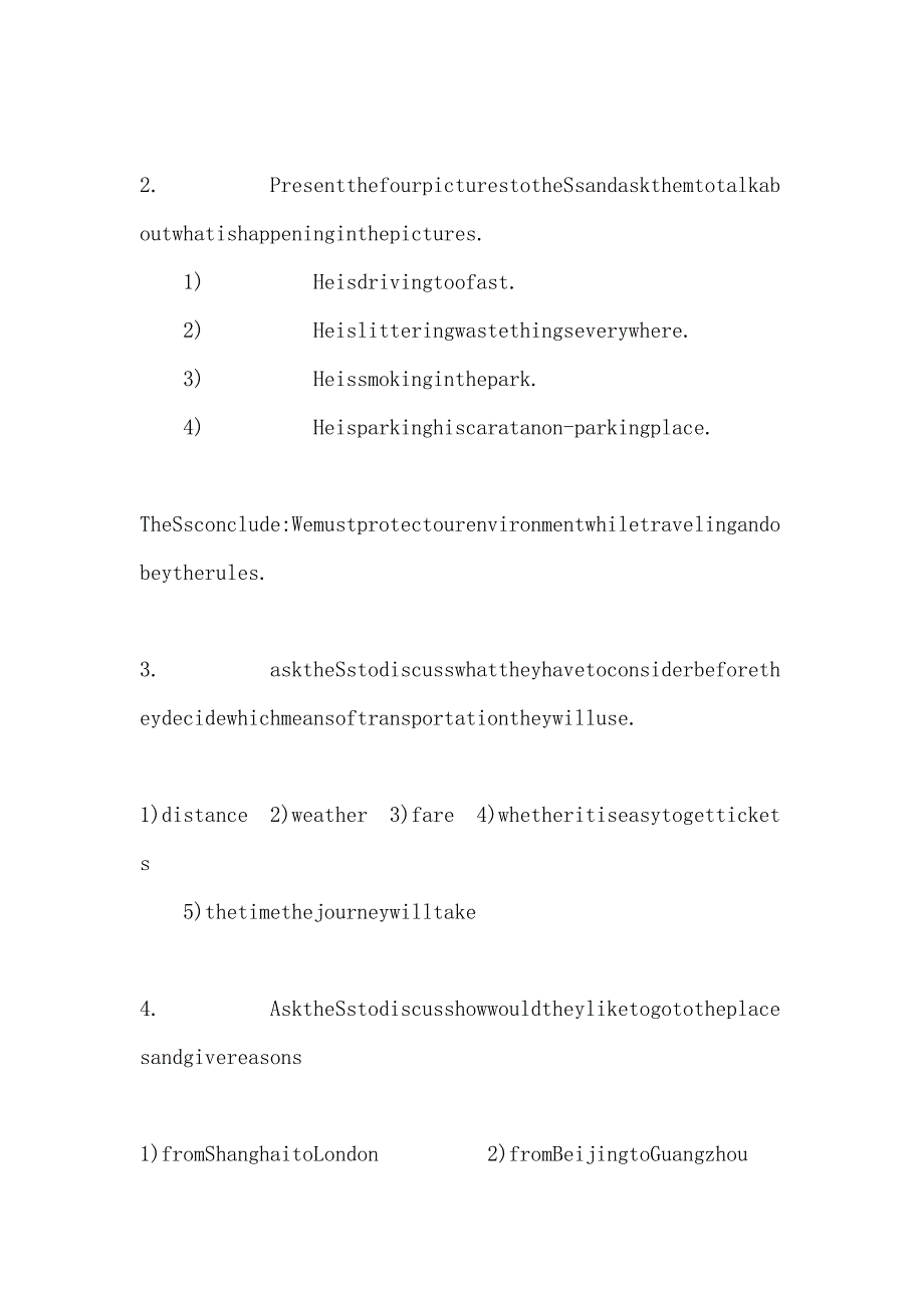 英语教学教案－Unit Three Going Places_第3页