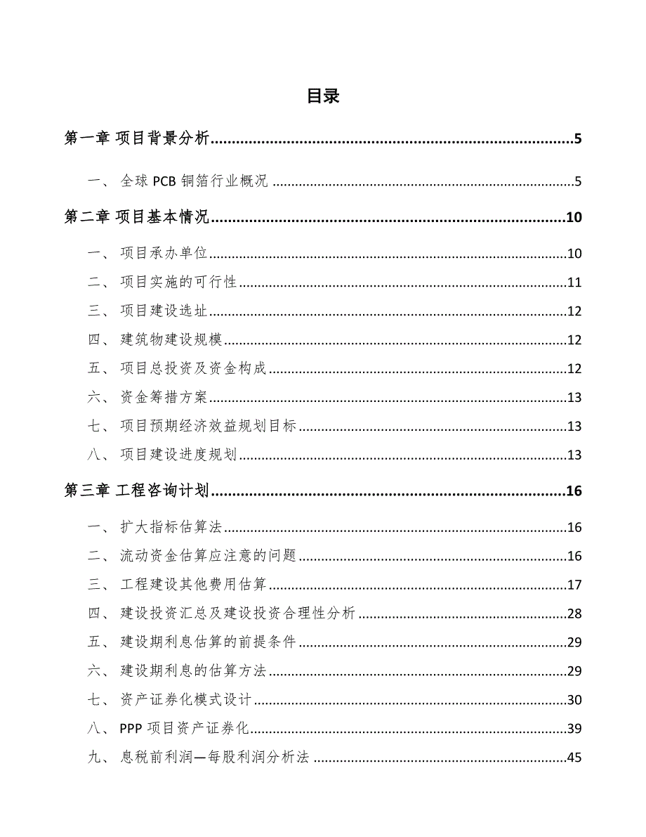 电子铜箔项目工程咨询计划【范文】_第2页