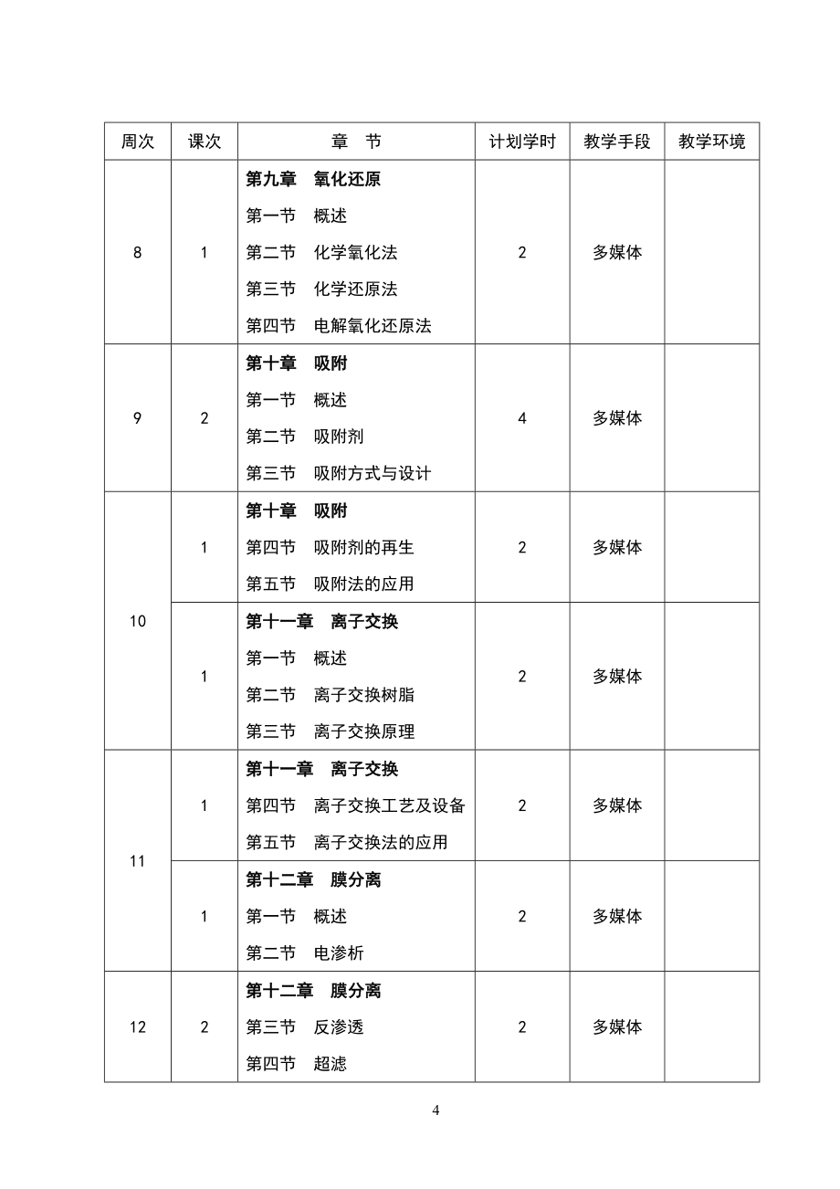 水污染控制工程教学教案_第4页