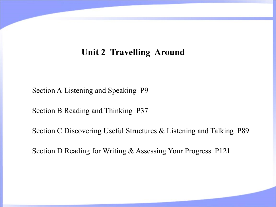 2022人教版新教材高中英语必修第一册Unit2 Travelling Around教学课件_第1页