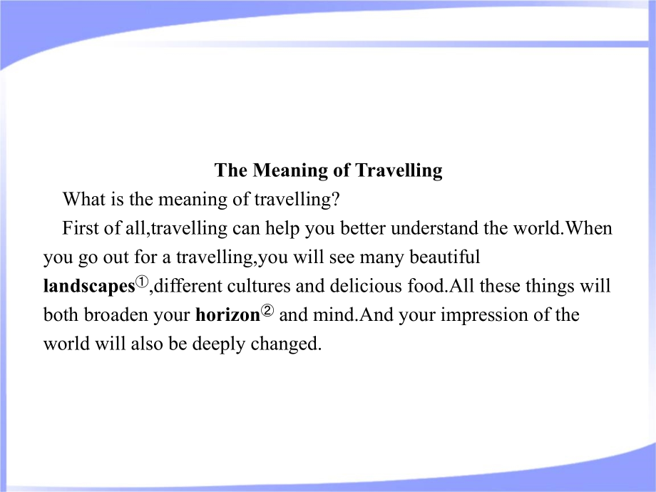 2022人教版新教材高中英语必修第一册Unit2 Travelling Around教学课件_第3页