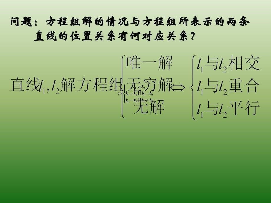 黑龙江省海林市朝鲜族中学人教版高中数学必修2：3-3-1《两直线的交点坐标》（1）_第5页