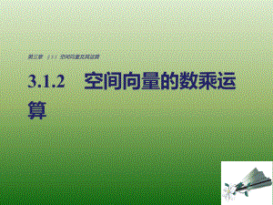 高中数学人教版A版选修2-1课件：3-1-2 空间向量的数乘运算