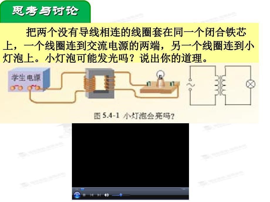 黑龙江省穆棱市朝鲜族学校高中物理课件选修3-2《5.4 变压器》_第5页