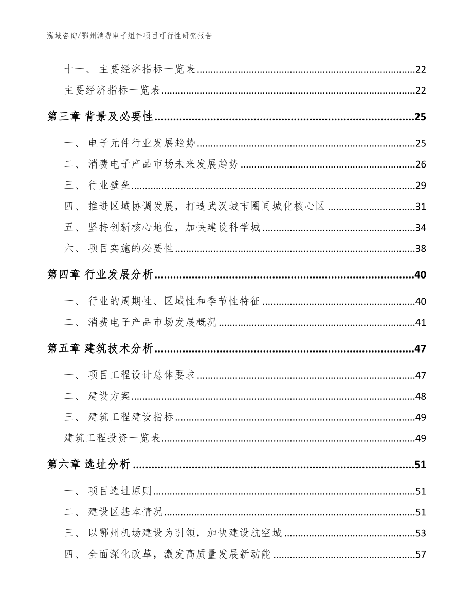 鄂州消费电子组件项目可行性研究报告范文_第2页