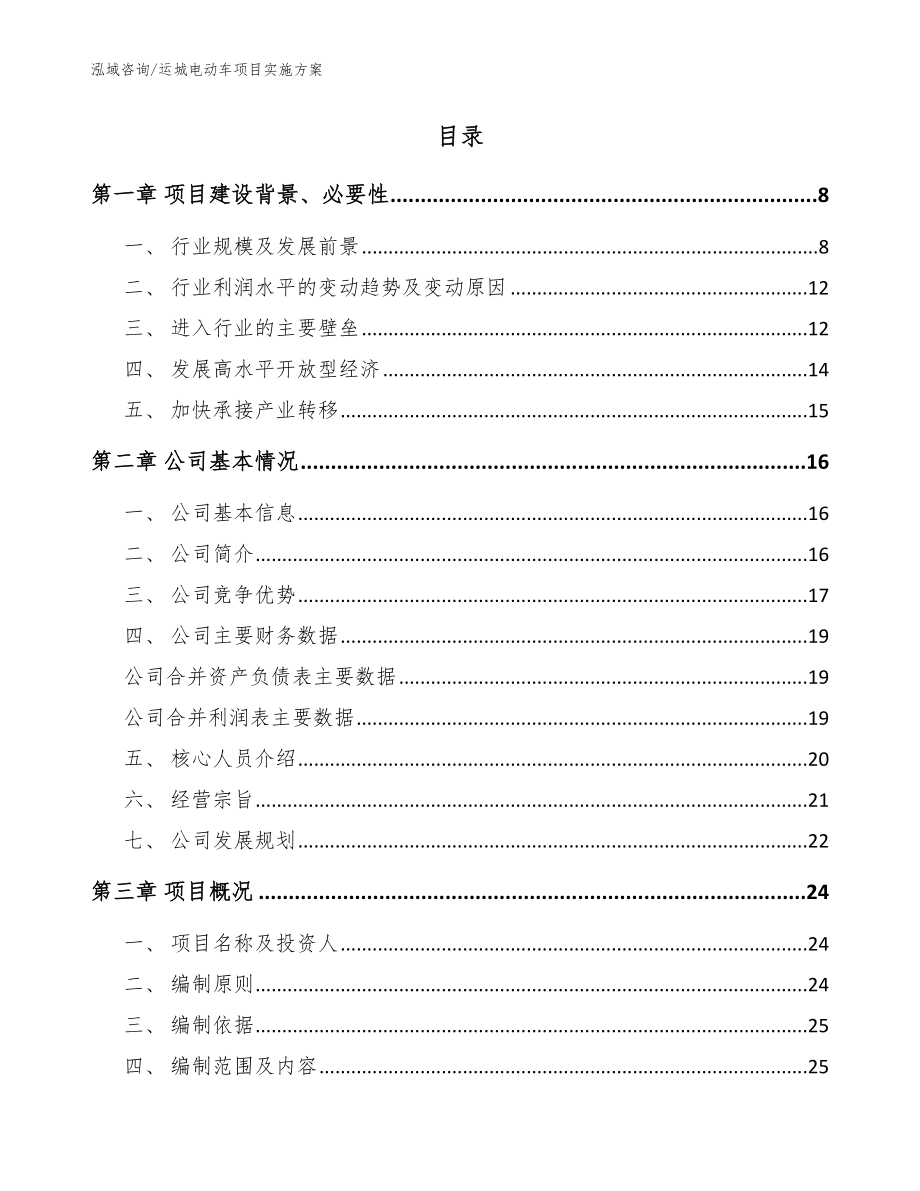 运城电动车项目实施方案（范文参考）_第2页