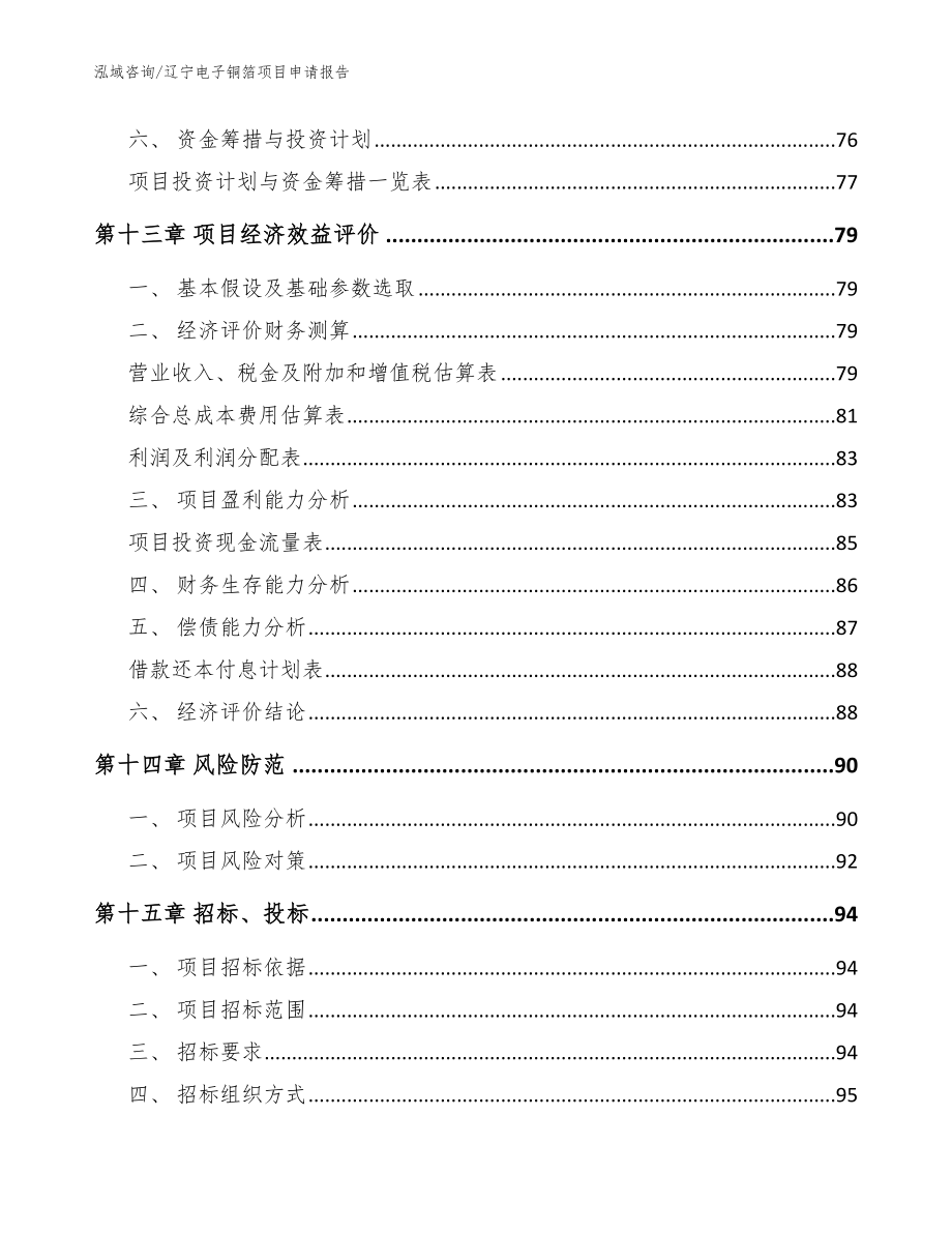 辽宁电子铜箔项目申请报告_参考模板_第4页