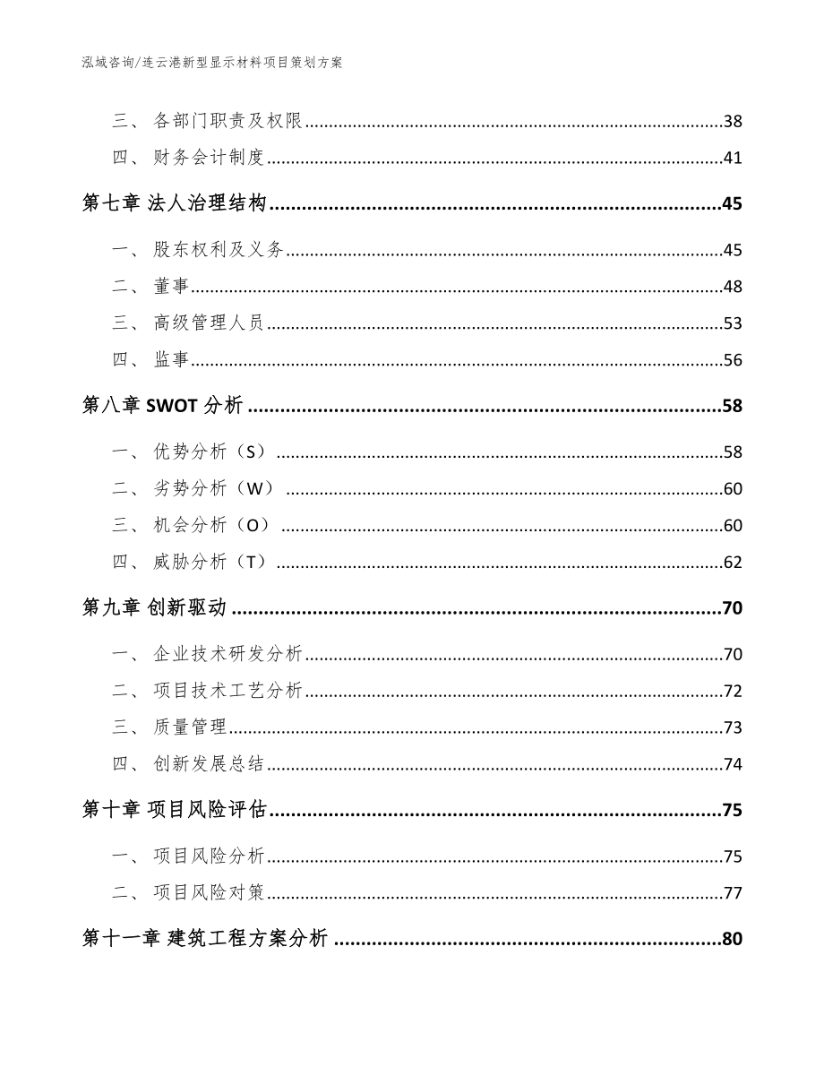 连云港新型显示材料项目策划方案【范文模板】_第4页