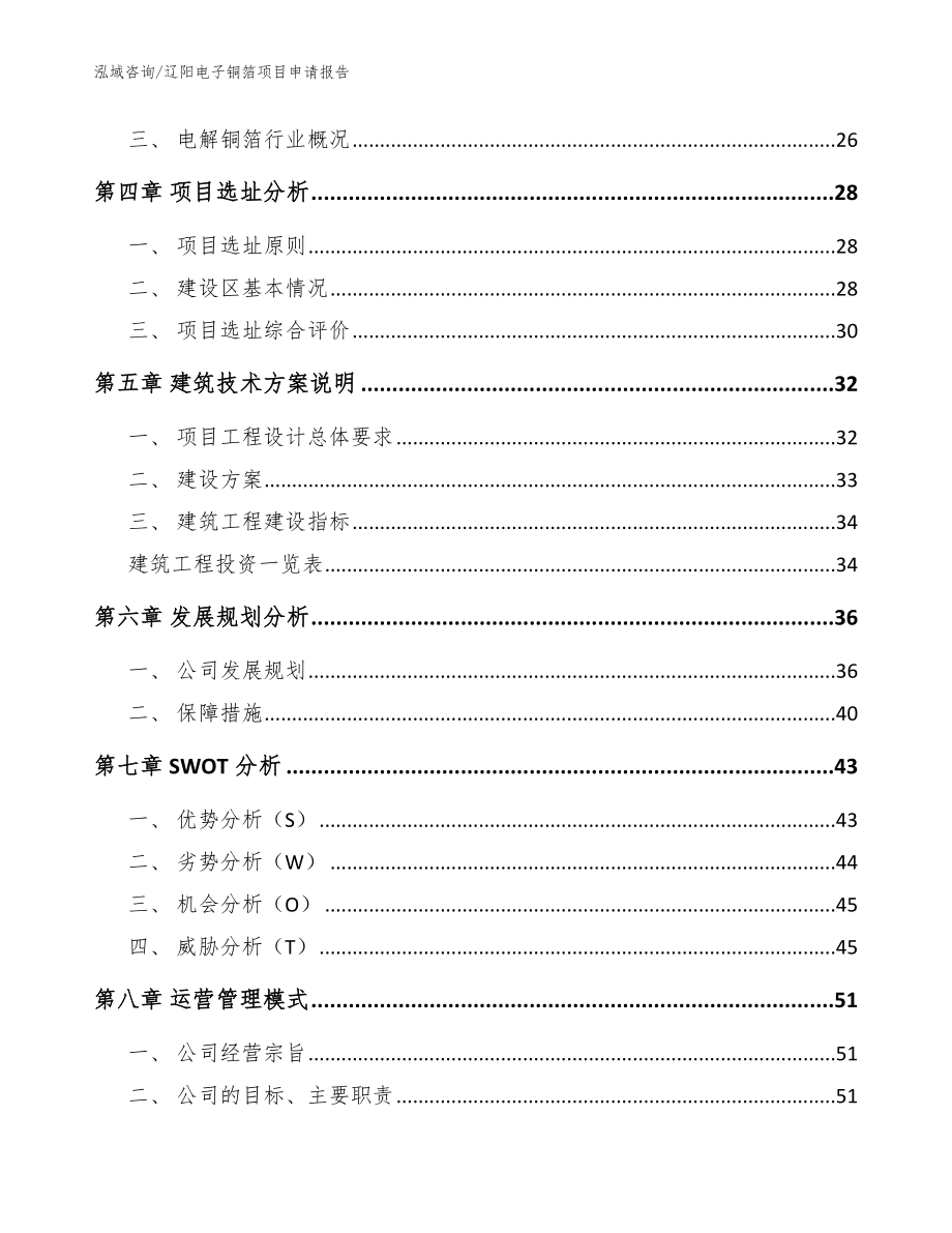 辽阳电子铜箔项目申请报告【模板参考】_第2页