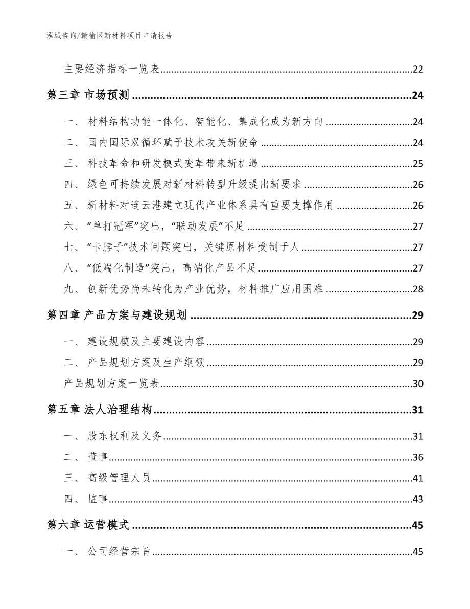 赣榆区新材料项目申请报告（模板范本）_第5页