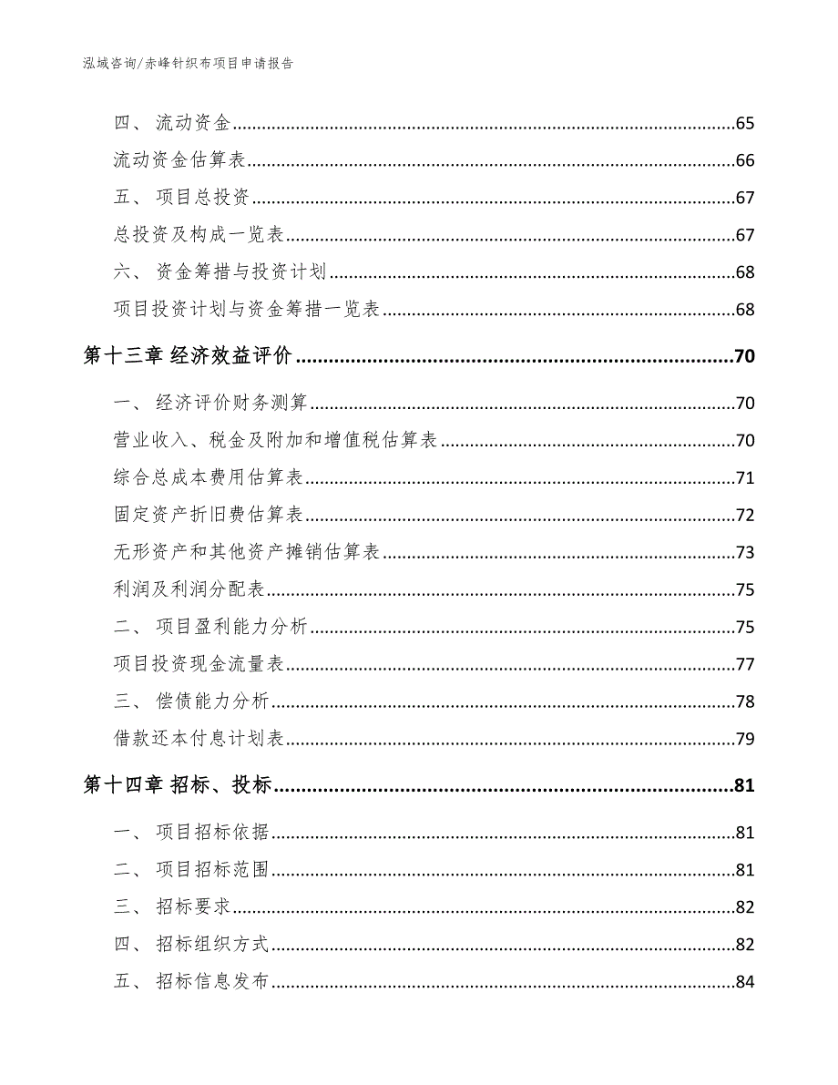 赤峰针织布项目申请报告模板范文_第4页