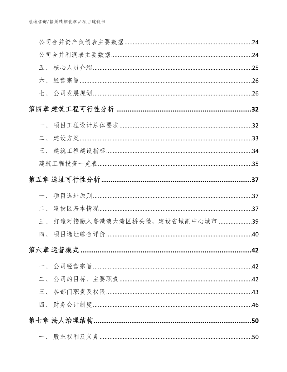 赣州精细化学品项目建议书（模板参考）_第3页