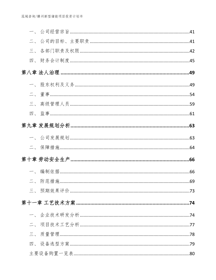 赣州新型储能项目投资计划书【模板参考】_第4页