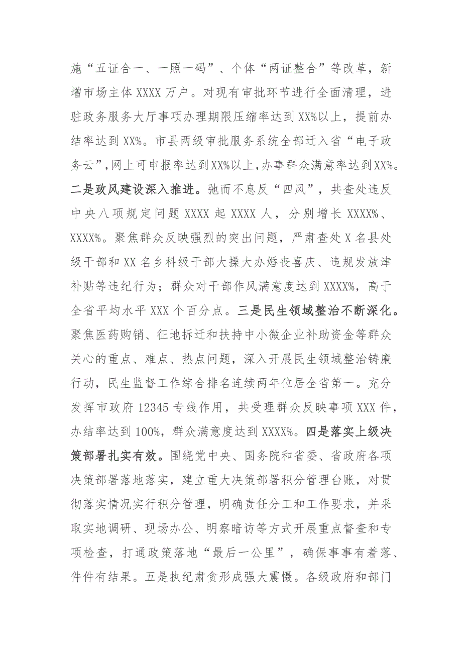 在2022年市XX人民政府第一次廉政工作会议上的讲话模板_第2页