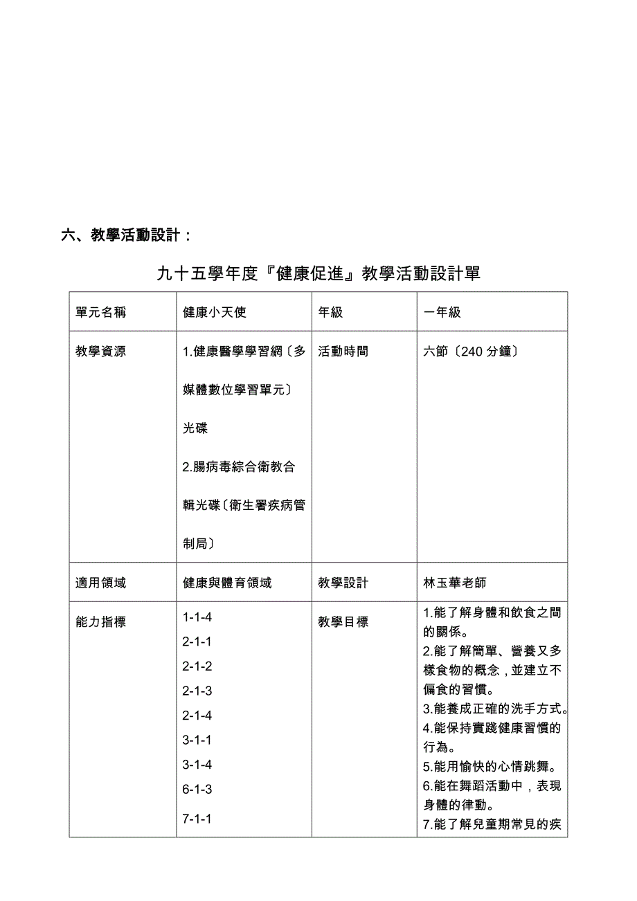 台南市国民中小学九十四年度创意教学活动设计征选作品_第4页