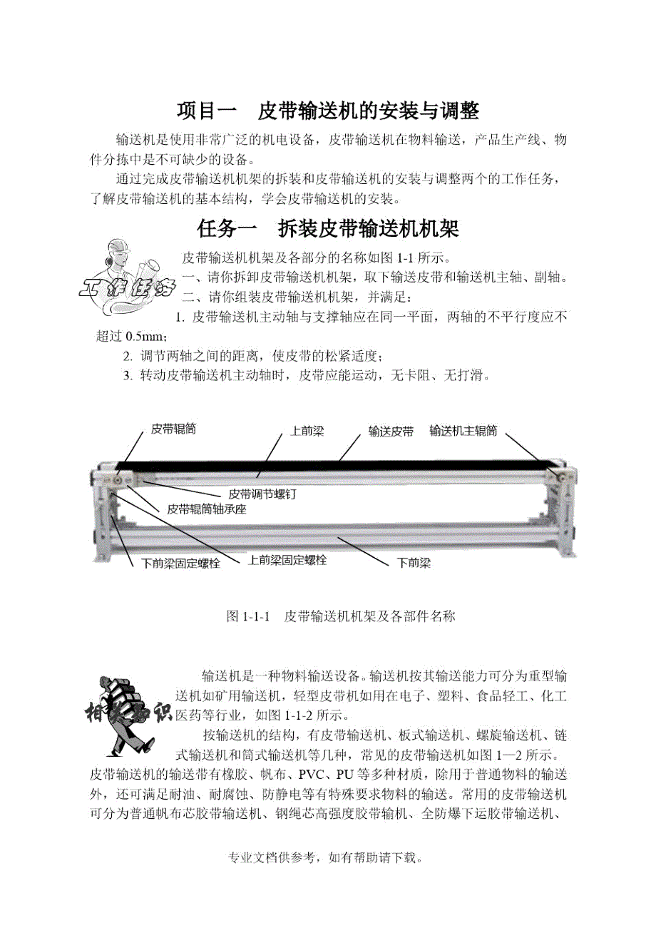 皮带输送机的安装与调整(精品)_第1页