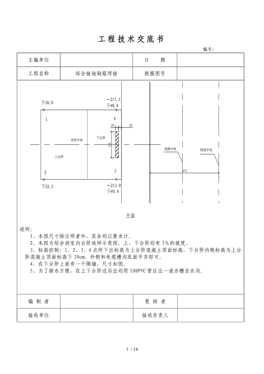 高铁隧道水沟电缆槽施工精编_第1页