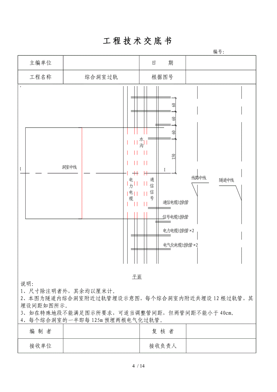 高铁隧道水沟电缆槽施工精编_第4页