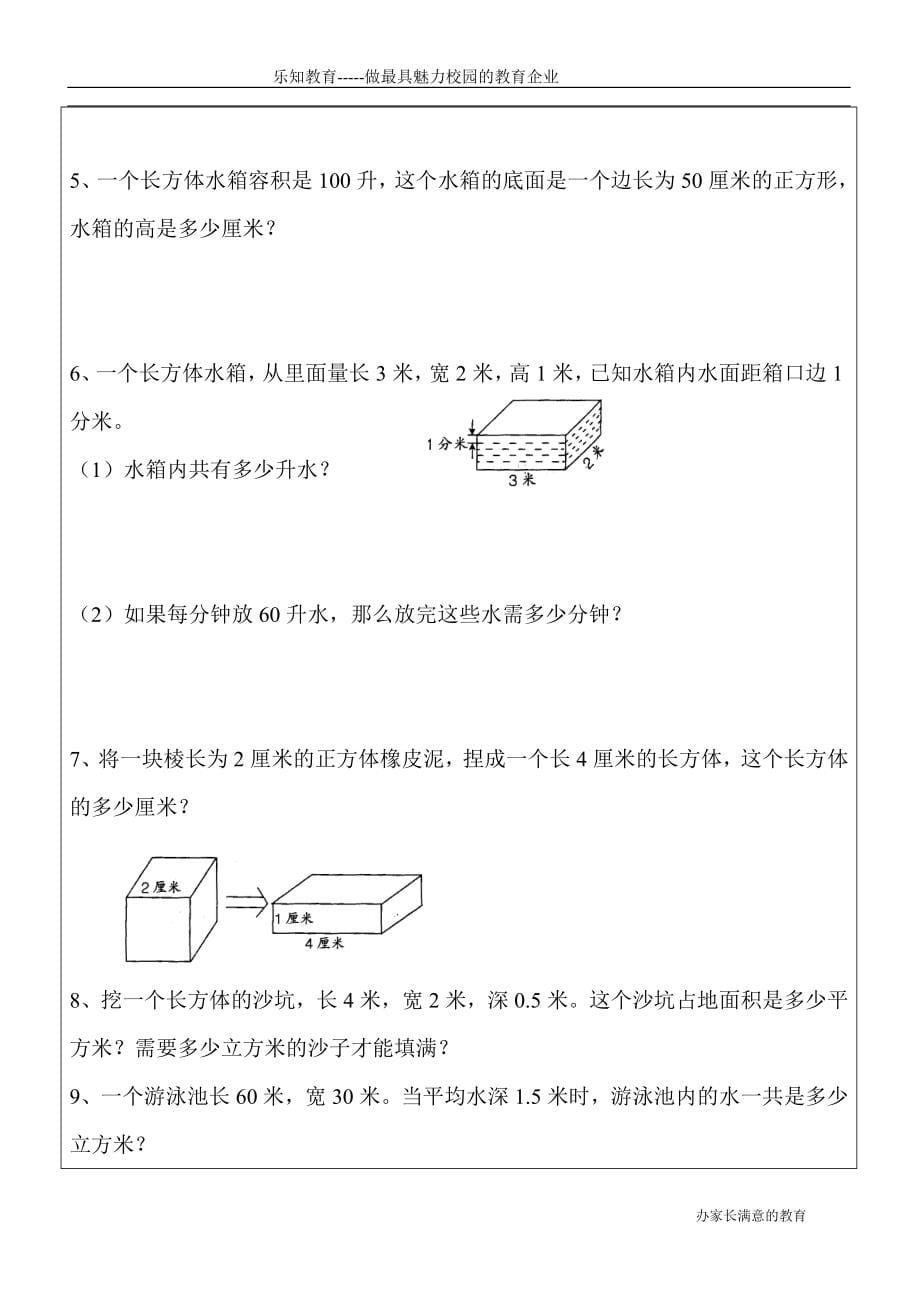 长方体正方体体积教学讲义_第5页