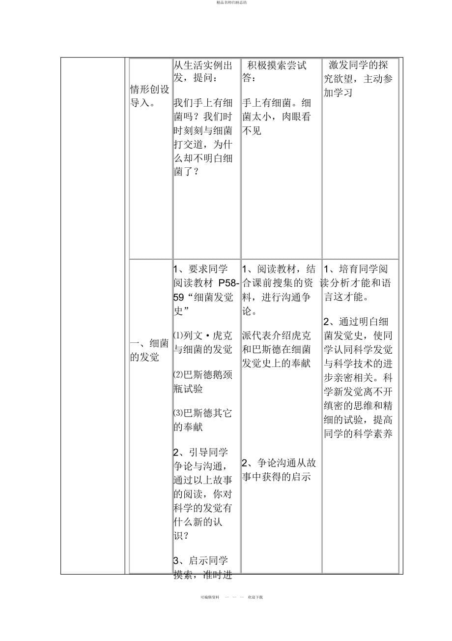 八级上册生物细菌教学案列设计_第5页