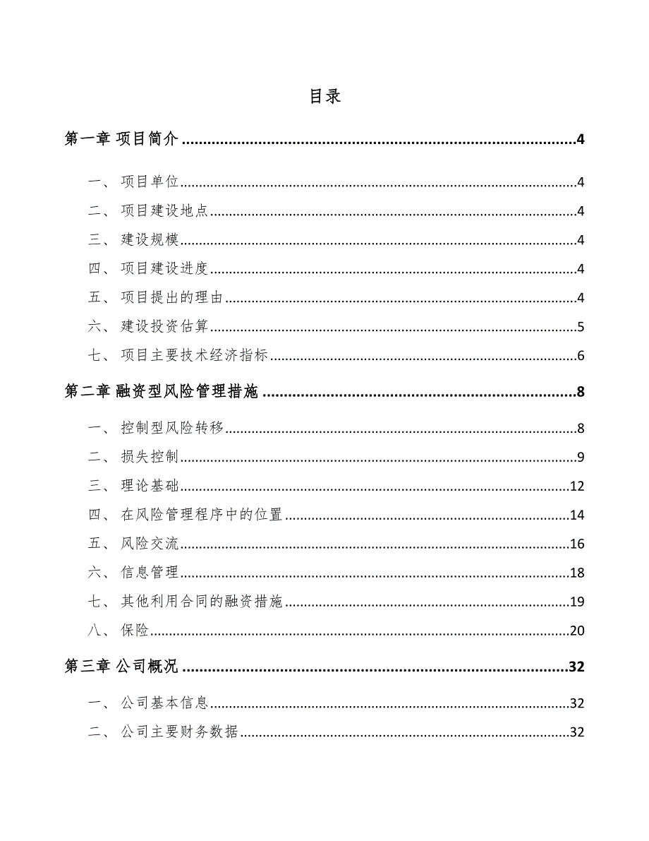 球鞋项目融资型风险管理措施方案（参考）_第2页