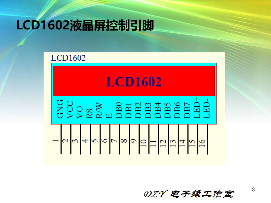 第17讲LCD1602液晶显示模块_第3页