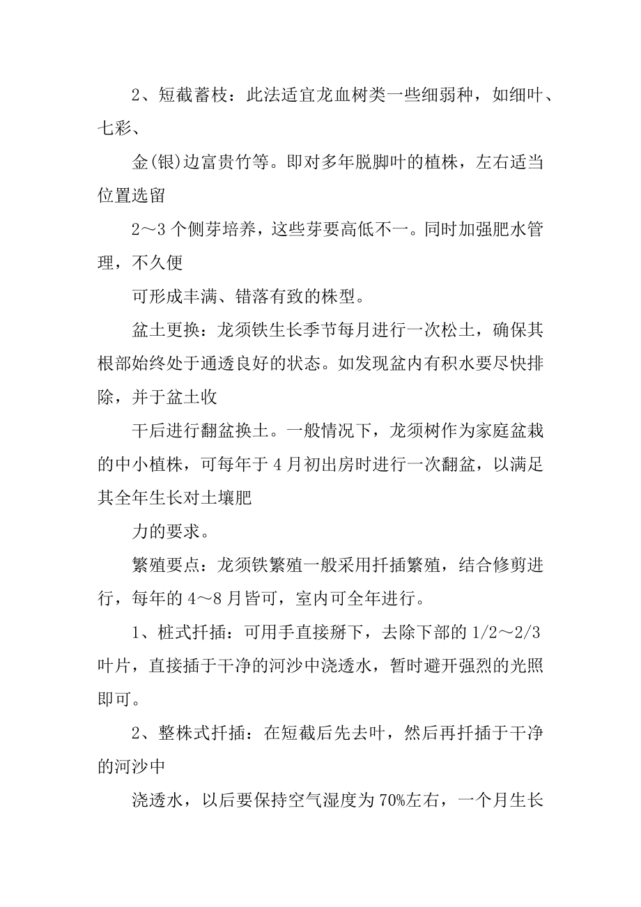 龙须铁的养殖方法和注意事项_第3页